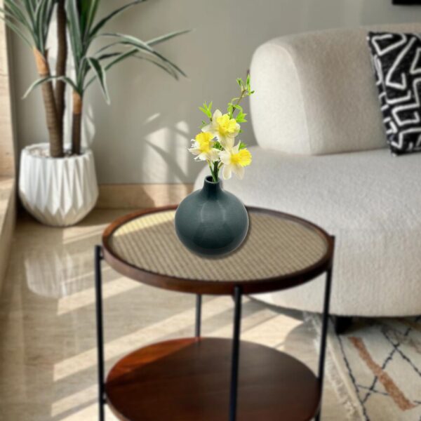 Handcrafted Balloon Shaped Ceramic Vase by Earthly Edges - Unique Decorative Centerpiece for Home, Office, Gift - Elegant, Whimsical, Hand-Painted Decor(Single Piece Beach Blue)