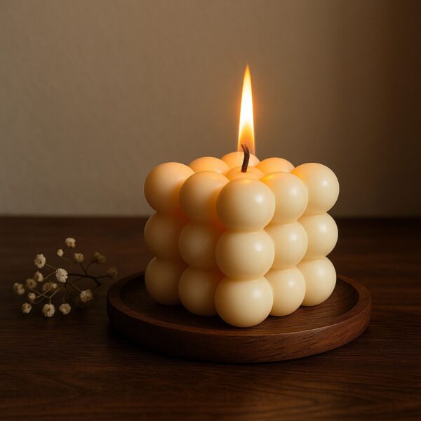 The Big Bubble Candle – Mandarin | Mould Soy Candle