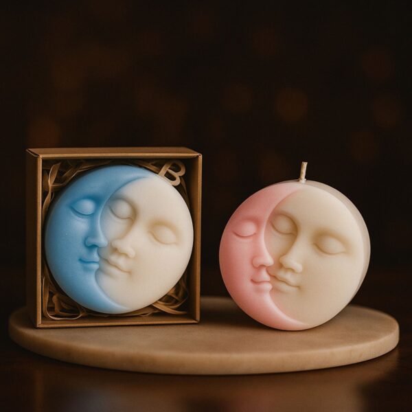 The Moon Candle – Sandalwood | Mould Soy Candle