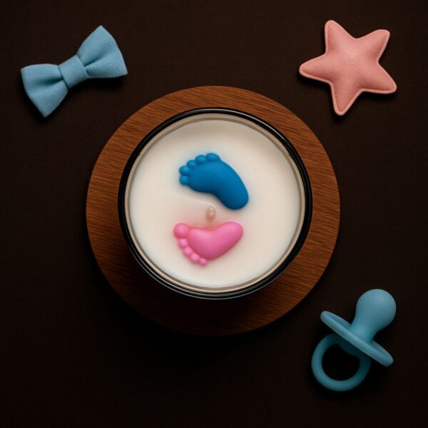 The Baby Feet Candle – Cherry | Baby Shower Gift Candle